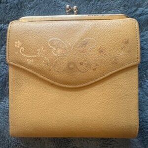 Vintage Buxton Split Leather Wallet with Change Purse